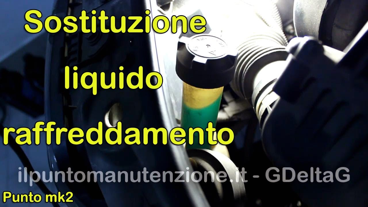 Sostituzione Liquido Raffreddamento Fiat Punto mk2 1.2 16V