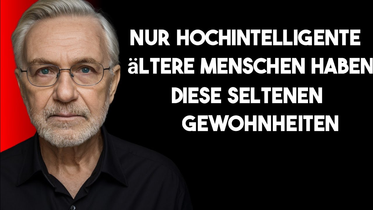 Nur hochintelligente ältere Menschen haben diese seltenen Gewohnheiten, ohne es zu wissen