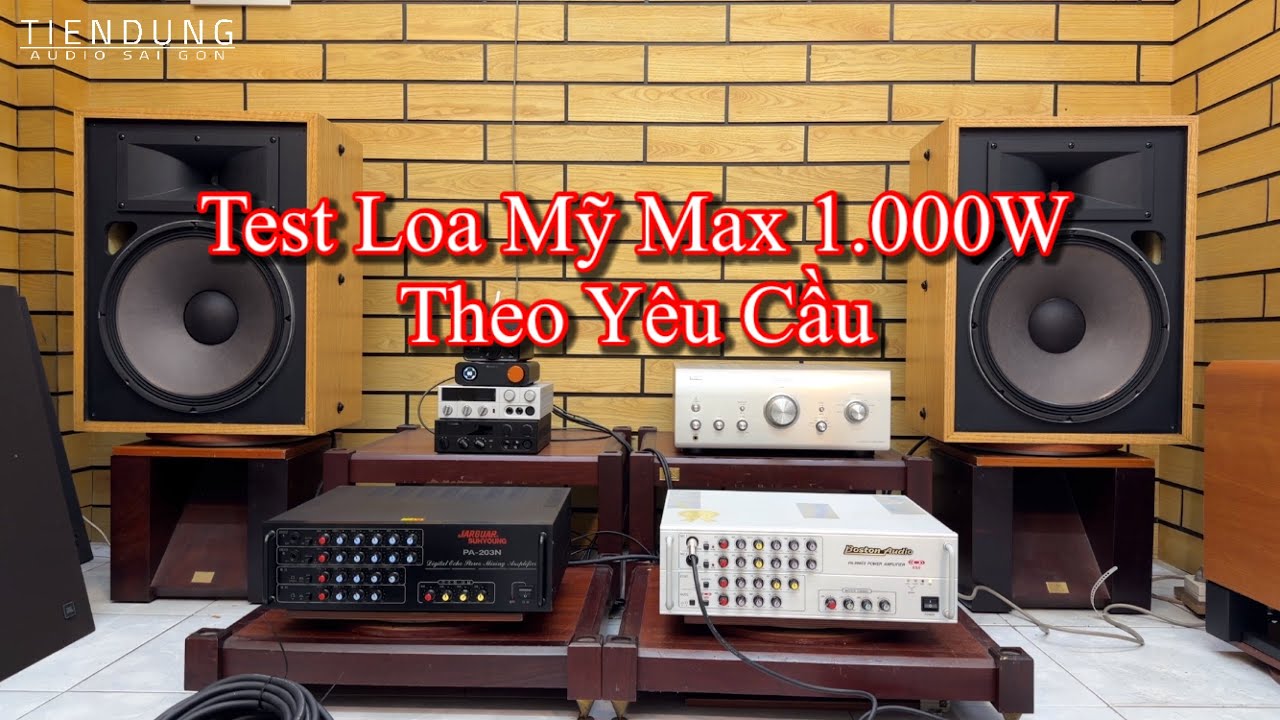 TEST THEO YÊU CẦU | Loa JBL 4655 vs Ampli Boston audio PA-999SII hàng bãi