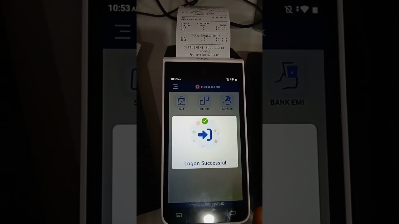 How to do a Batch Settlement on your POS machine - Verifone X990 | Android | Hardware | HDFC