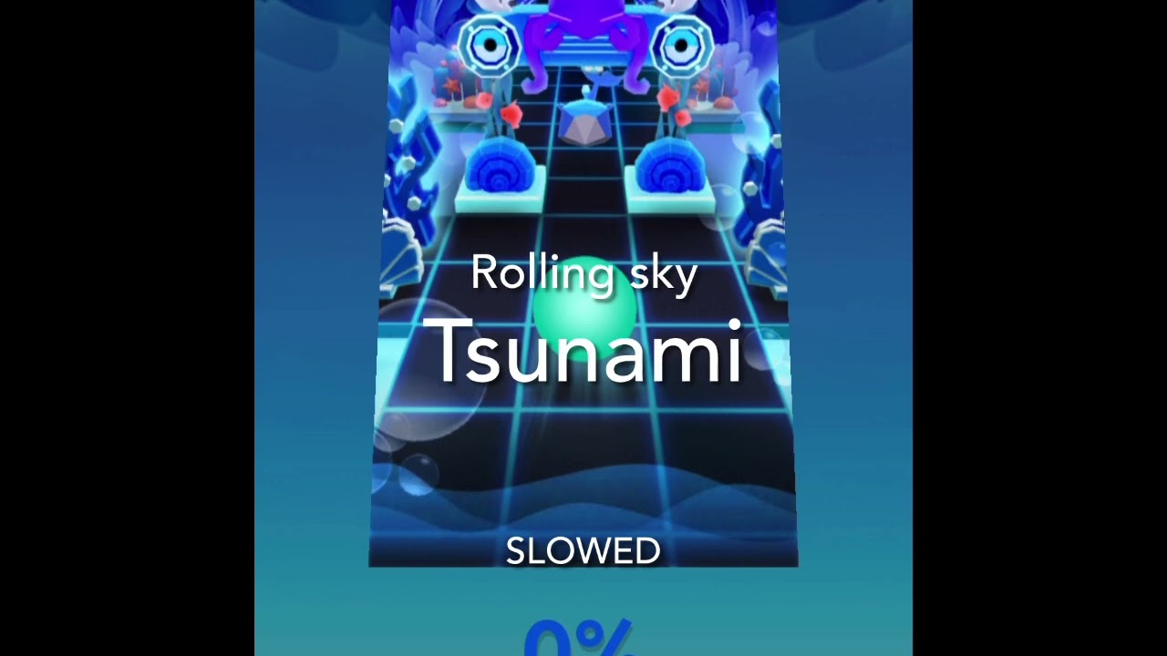 Rolling sky - tsunami slowed