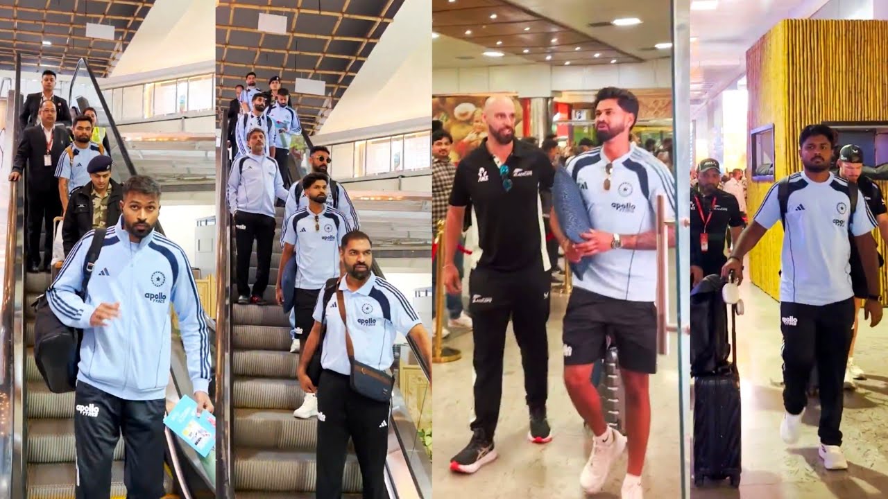 Hardik, Shreyas, Surya, Ishan, Team India & NZ have arrived in Guwahati for the IND vs NZ 3rd T20I.