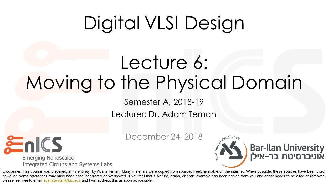 DVD - Lecture 6: Moving to the Physical Domain