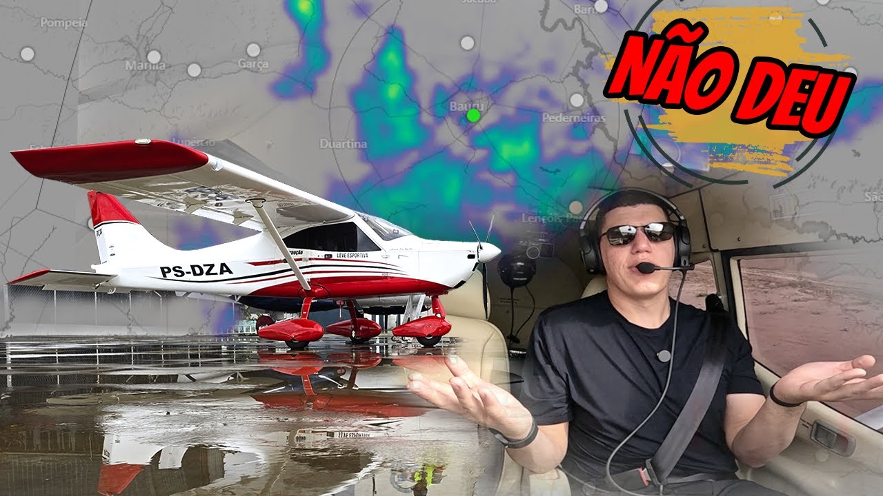 O voo que NÃO DEU CERTO!! (e a manutenção de 200 horas do PS-DZA)