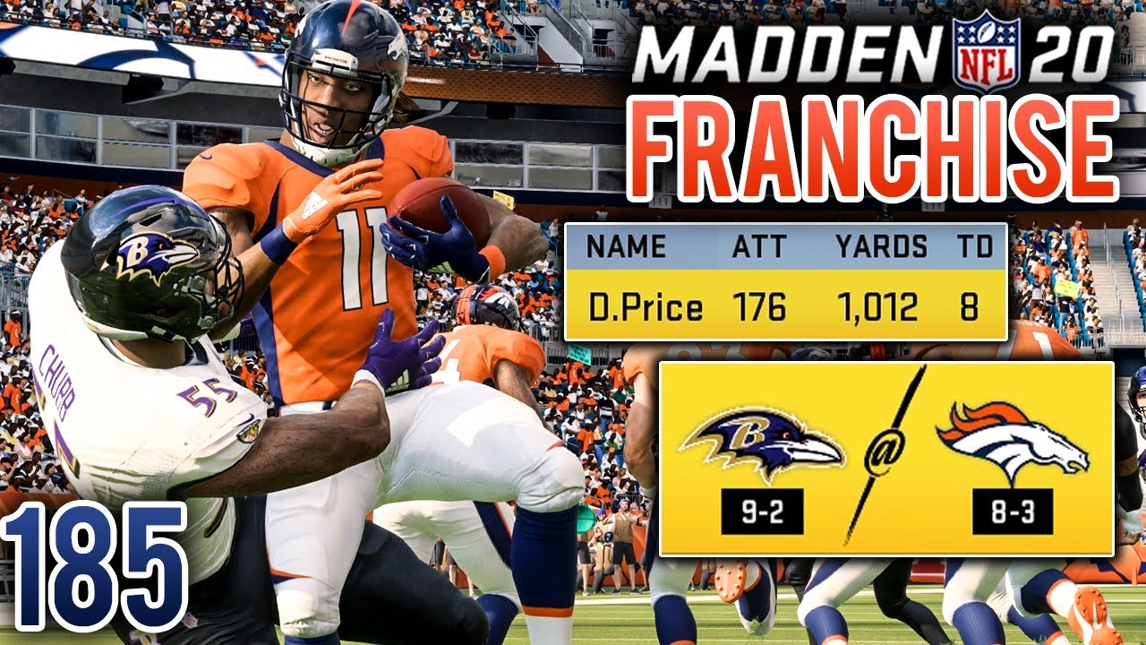 #1 Rushing Attack Meets #1 Rush Defense - Madden 20 Broncos Franchise (Y9:G12) - Ep.185