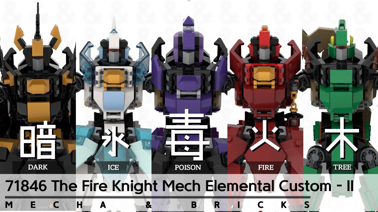 LEGO 71846 The Fire Knight Mech Elemental Custom Series - II