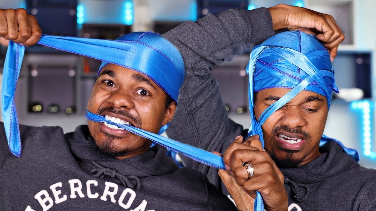 HOW TO GET 360 WAVES: NO KNOT METHOD | HOW TO TYING YOUR DURAG