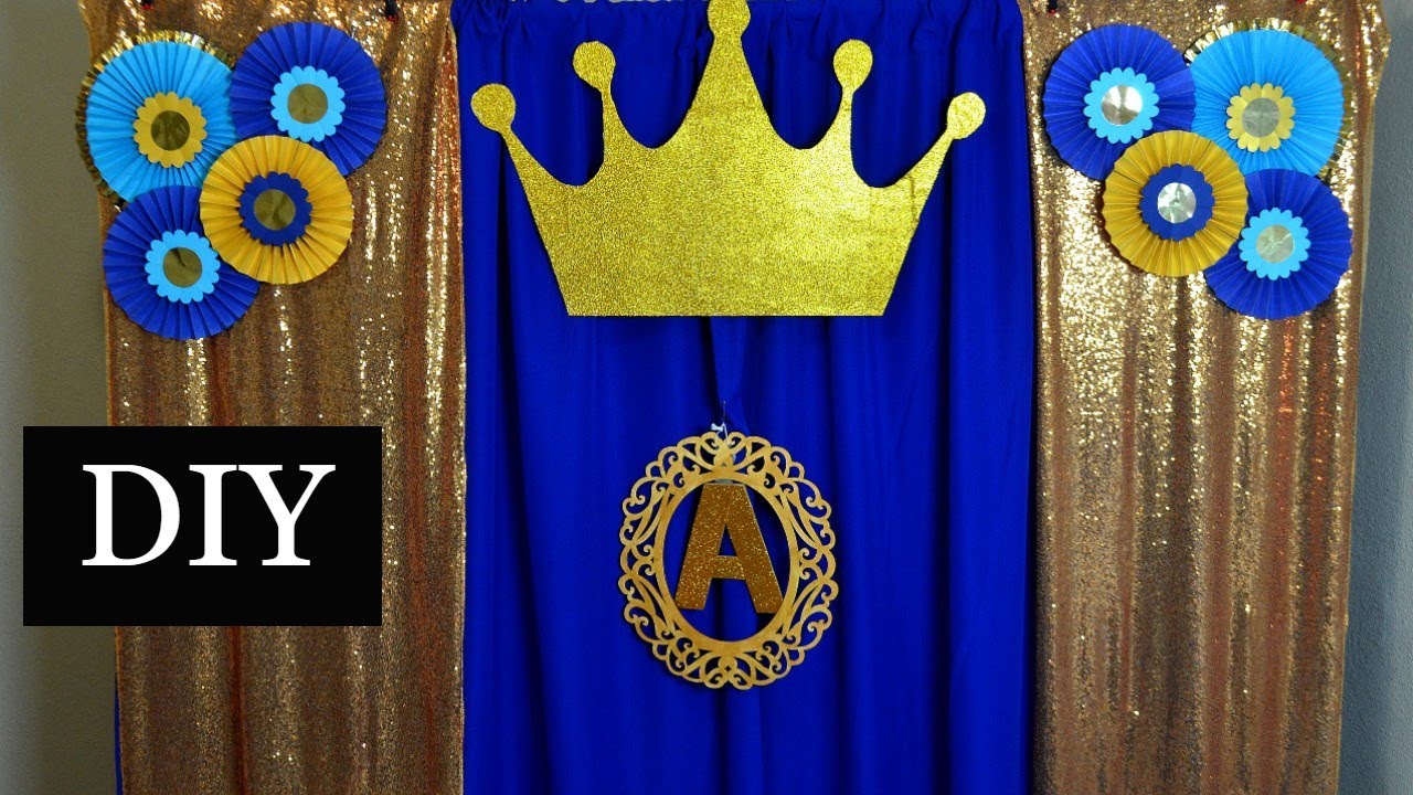 Royal Prince Theme Birthday Decorations || 1st Birthday Decoration Ideas At Home For Boy