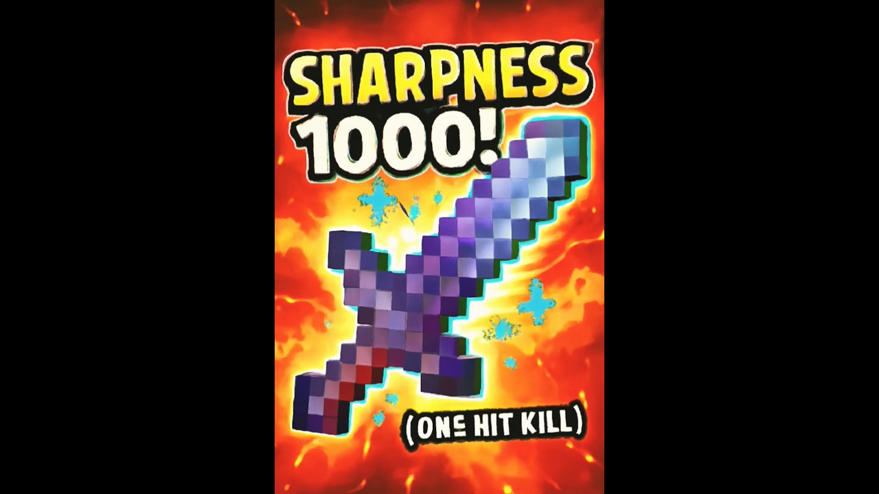 Sharpness 1000 Sword in Minecraft! ⚔️ (One Hit Kill) 