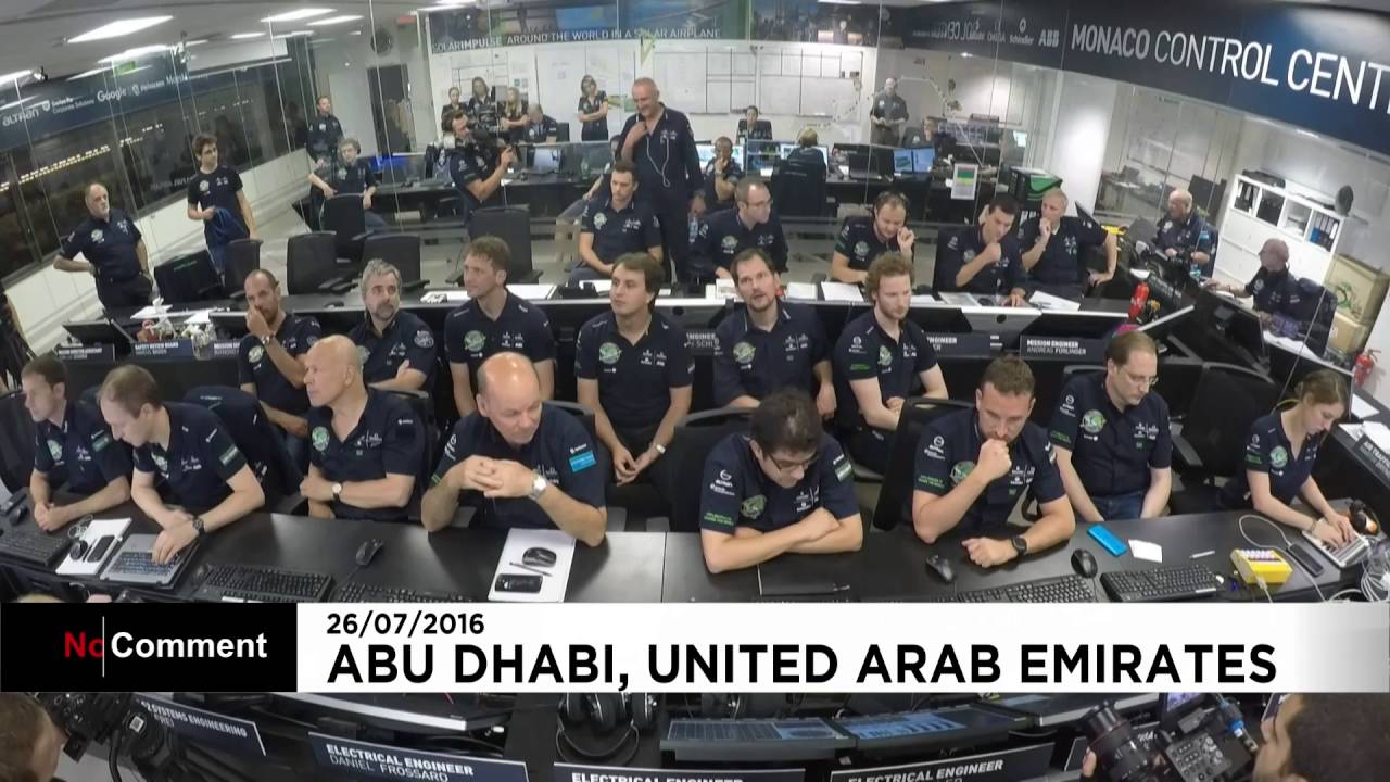 Solar-powered plane makes aviation history