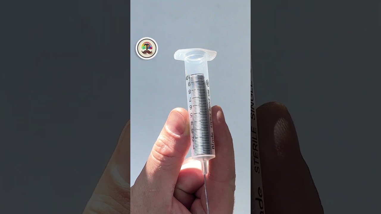 Syringe Full of Solder! Clever Wire Soldering Trick! #tricks #shrots