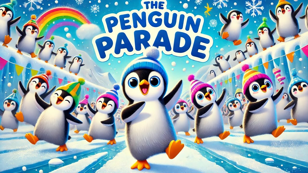 Penguin Parade Party: Dance and Sing with Us! A Fun Song For Kids | Learn About Penguins!