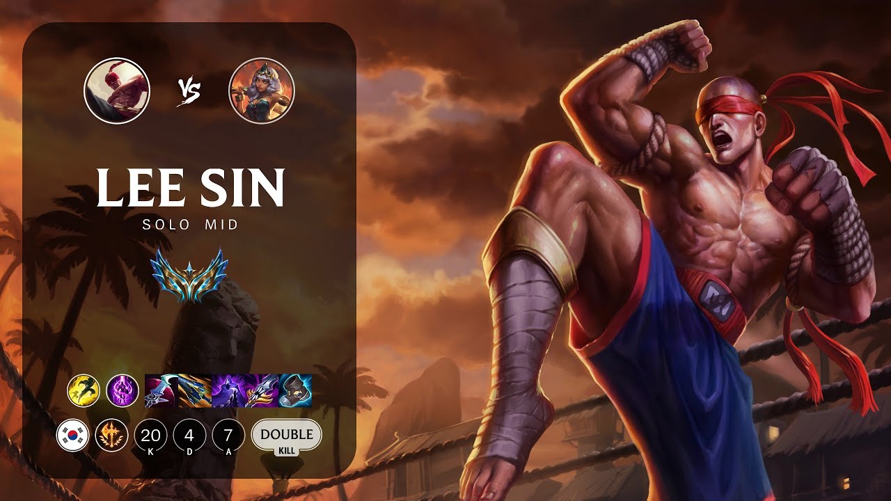 Lee Sin Mid vs Qiyana - KR Challenger Patch 14.3