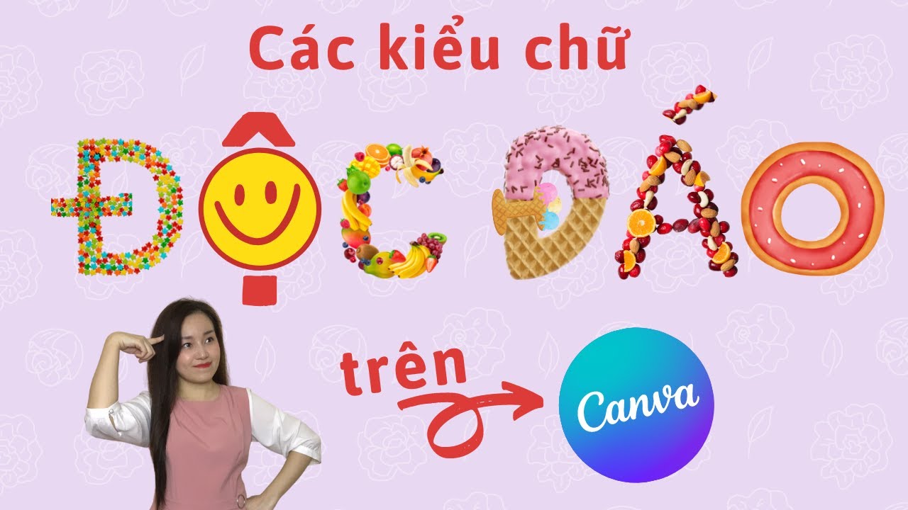 Các kiểu chữ độc đáo trên Canva