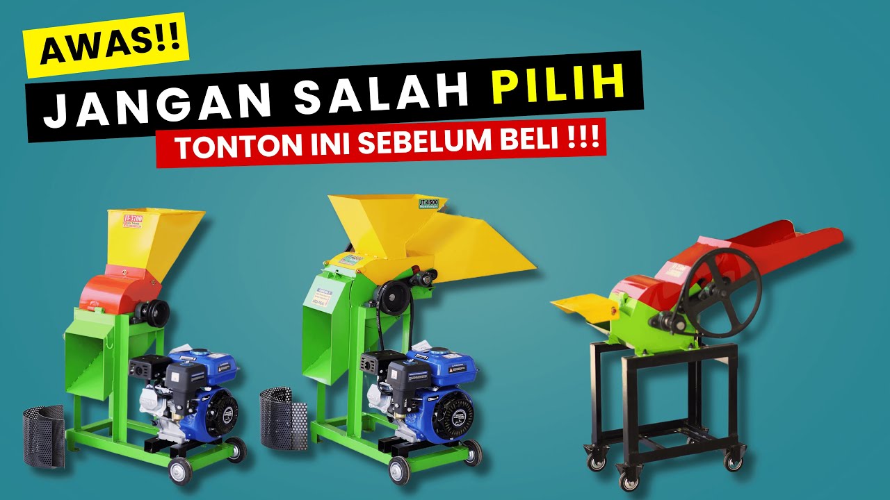 WAJIB TAHU! Perbandingan Mesin Cacah Rumput & Chopper Ternak 2025 &ndash; Jangan Sampai Salah Beli!