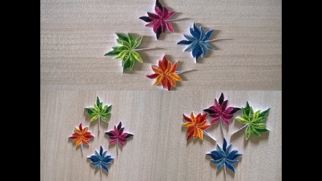 Tutorial #2 Quilling 3D Maple Leaf Design || How To Make || CCA