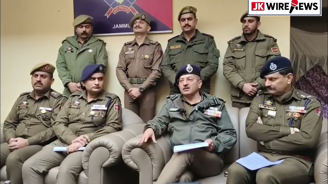 SSP Joginder Singh highlights strong action against crime and drugs in Jammu..