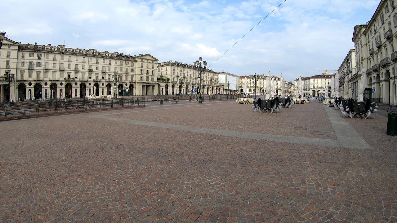 Turin Italy. A Walk In the City Between Two Great Squares