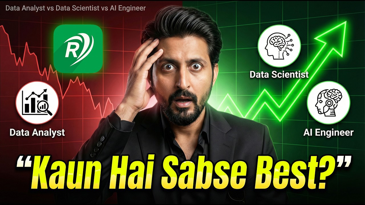 Data Analyst vs Data Scientist vs AI Engineer (2026) 🔥Kaun Banega Crorepati? Salary, Skills & Future