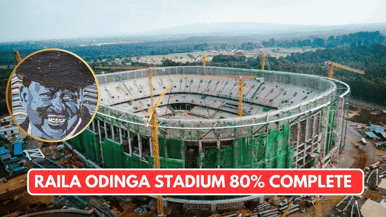 Raila Odinga International Stadium Inspection. It Is 80% Complete !