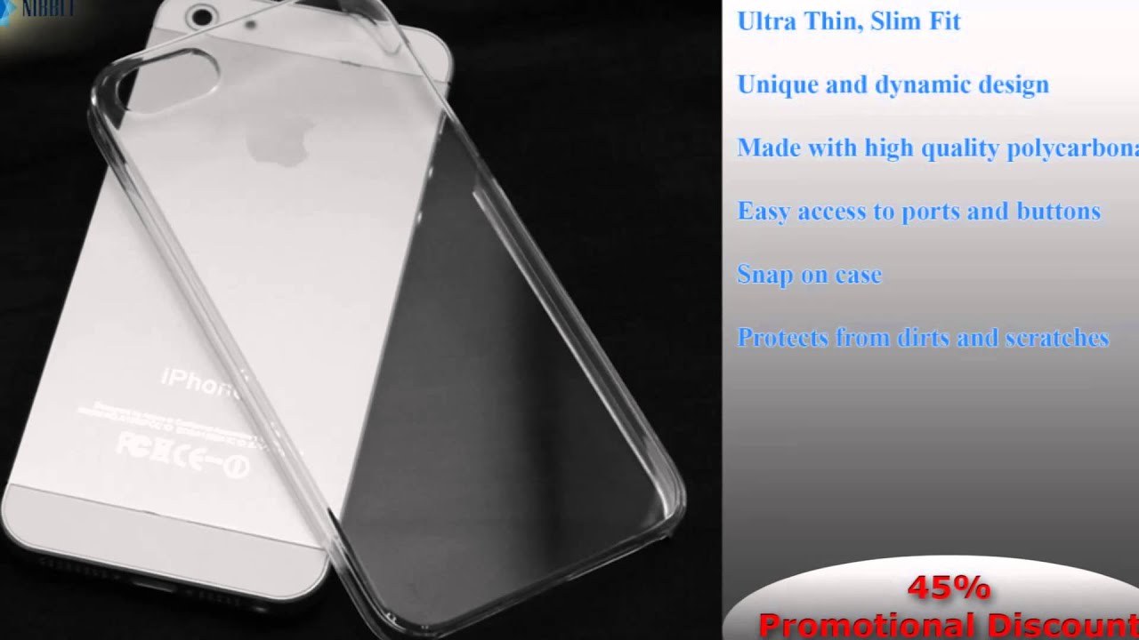 Nibble - Crystal Clear Transparent Hard Case for Iphone 5
