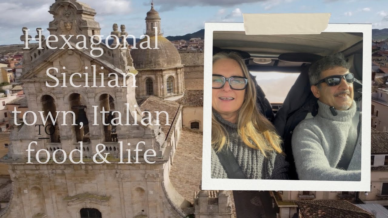 Sicilian hexagonal town, Italian food & life in Italy