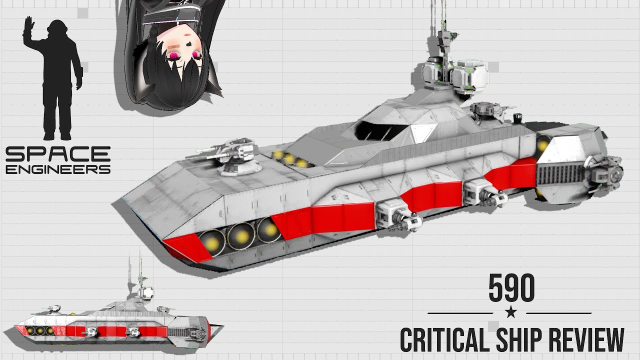 This Ship is Very Fast, Space Engineers Critical Ship Review, 590 Star Corvette