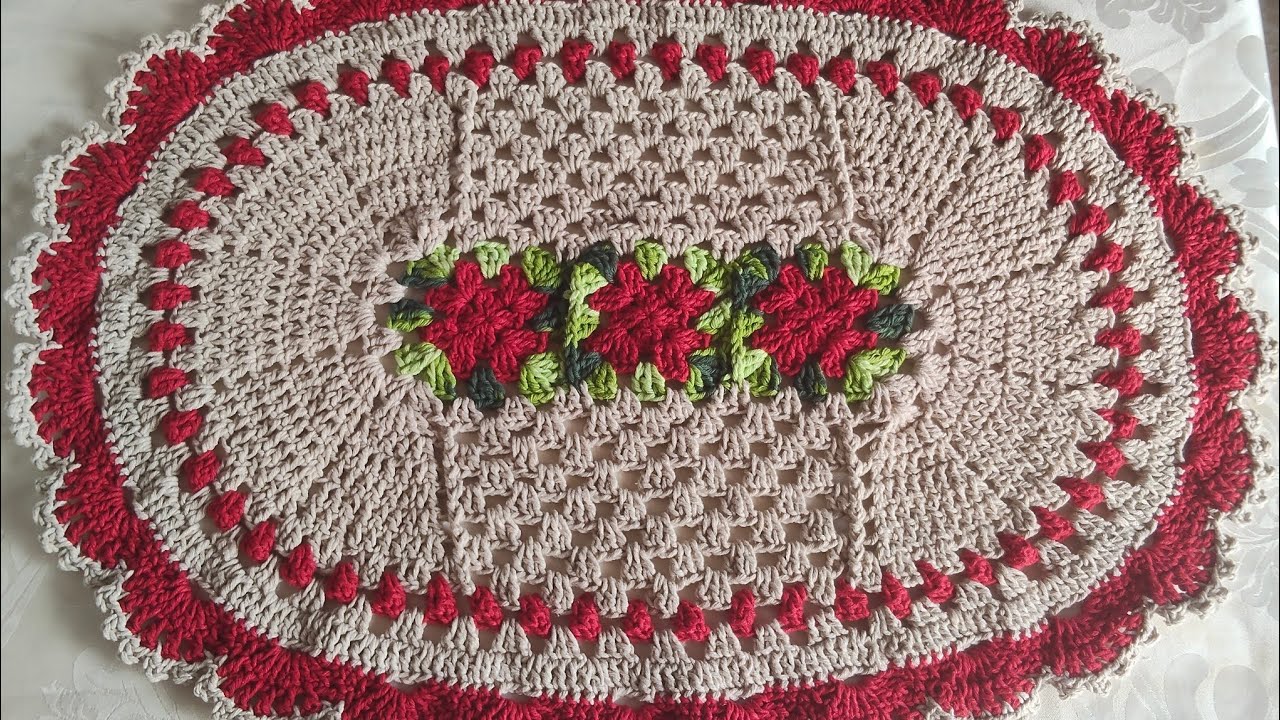 TAPETE DE CROCHÊ FÁCIL SIMPLES E ALTERNATIVO.
