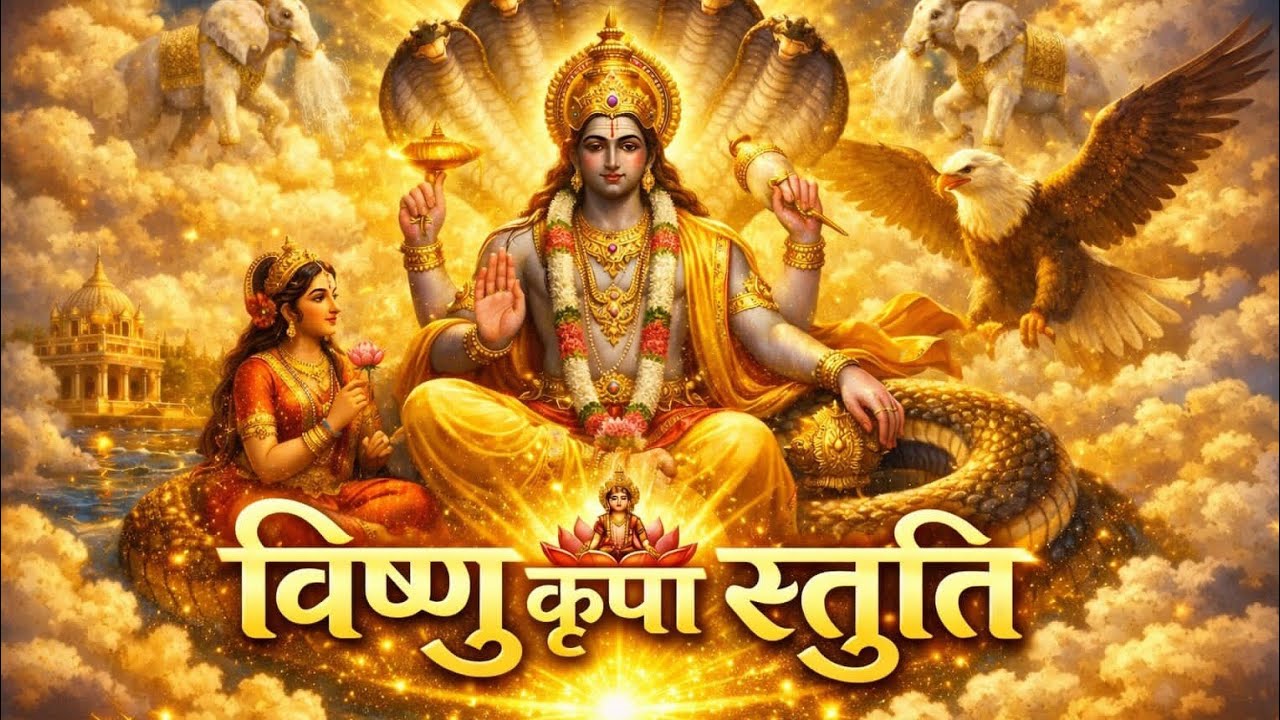 Vishnu Stuti | ॐ नमो नारायणाय मंत्र | Shantakaram Bhujagashayanam | Lord Vishnu Mantra
