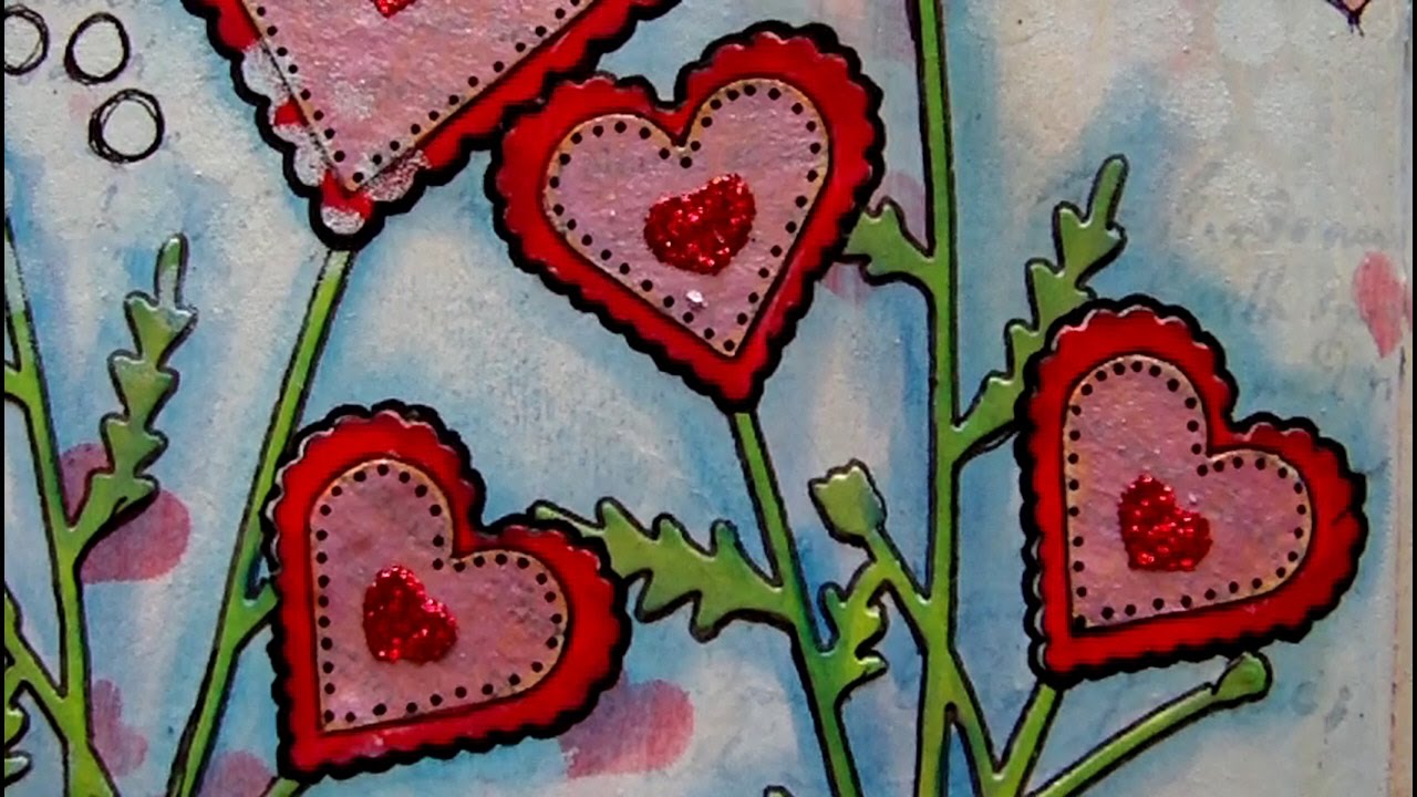 Mixed Media Art Journal Page - Breathe