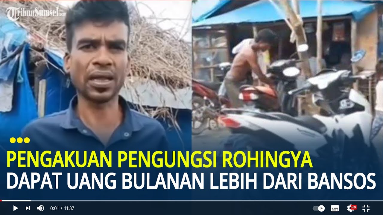 Pengakuan Pengungsi Rohingya Dapat Uang Bulanan Lebih dari Bansos, Mampu Beli Motor