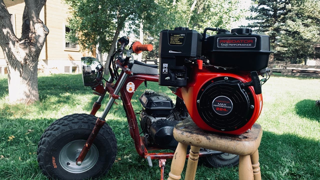 Predator 224 mini bike engines swap