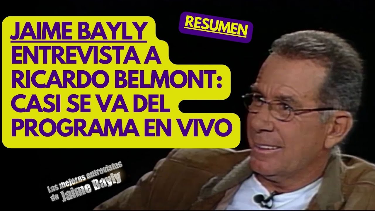 JAIME BAYLY EN VIVO CON RICARDO BELMONT: Entrevista OFICIAL | Latina