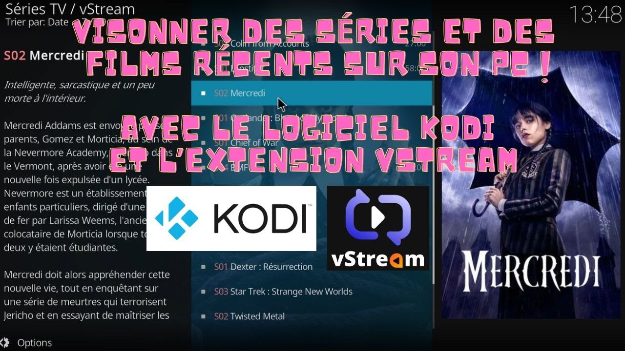 Visionner des séries et des films avec KODI et VSTREAM !