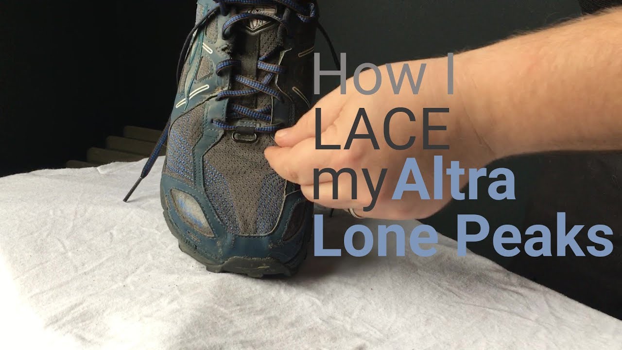 How I Lace My Altra Lone Peak Trail Runners