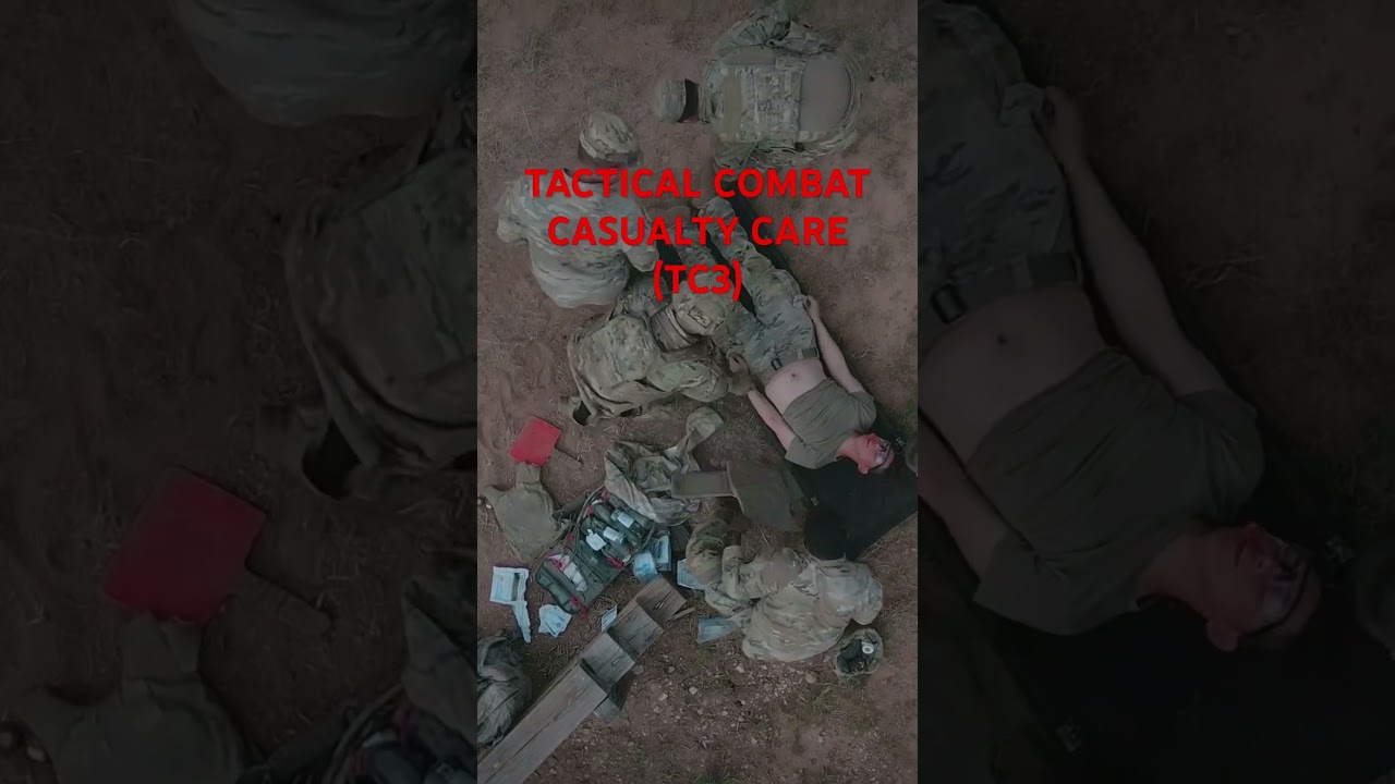Casualty care on the battlefield scenario. (TC3) #BattlefieldMedicine #SoldierTransitions