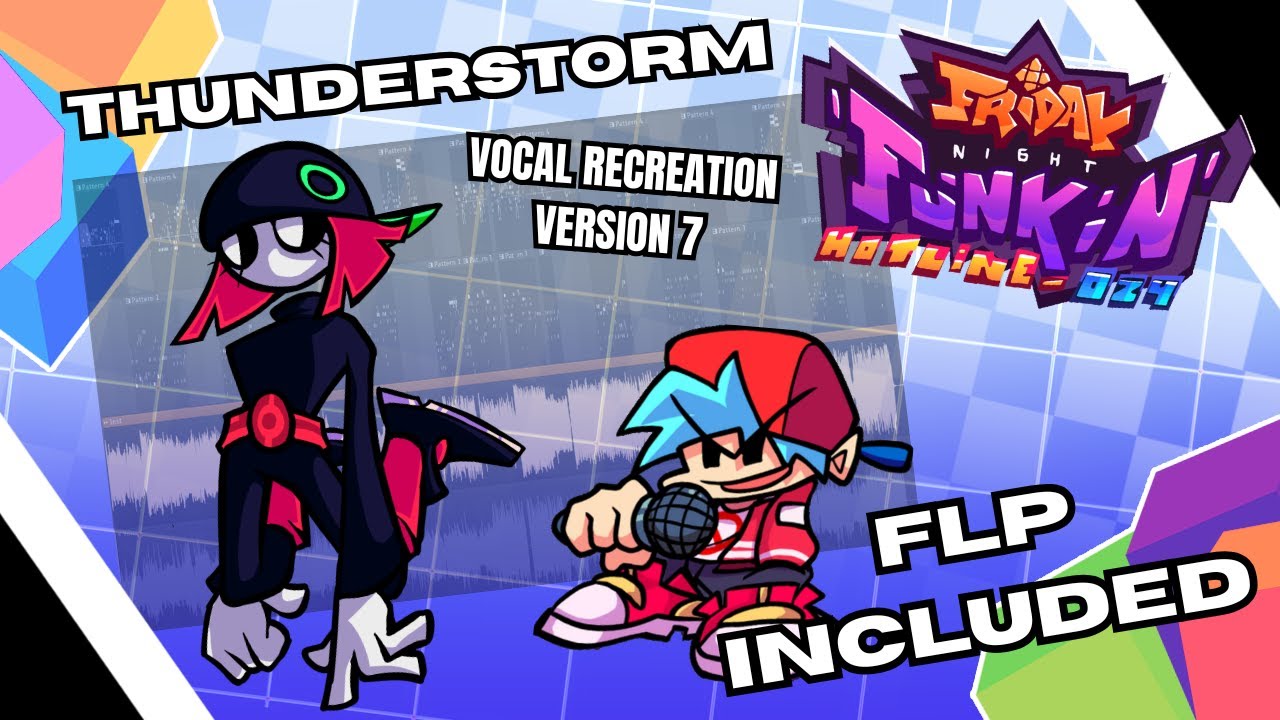 FNF: Hotline 024 Thunderstorm Vocal Recreation V7 (+ FLP) | M1K3Andrew