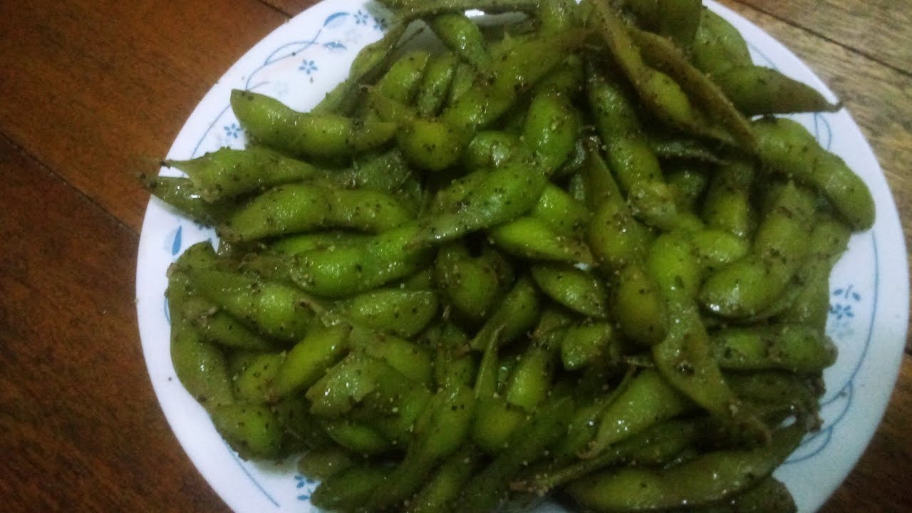 mukbang kacang  kedelai