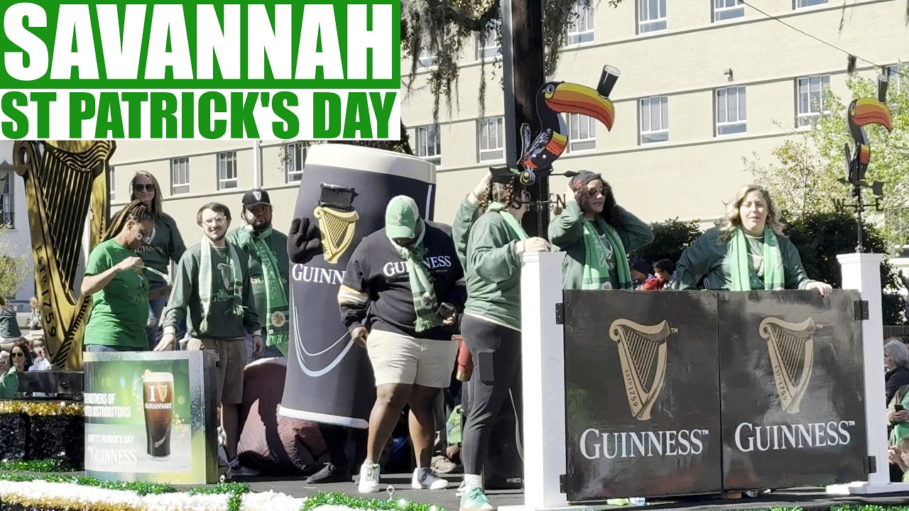 St Patrick's Day 2025 in Savannah Georgia with The Legend