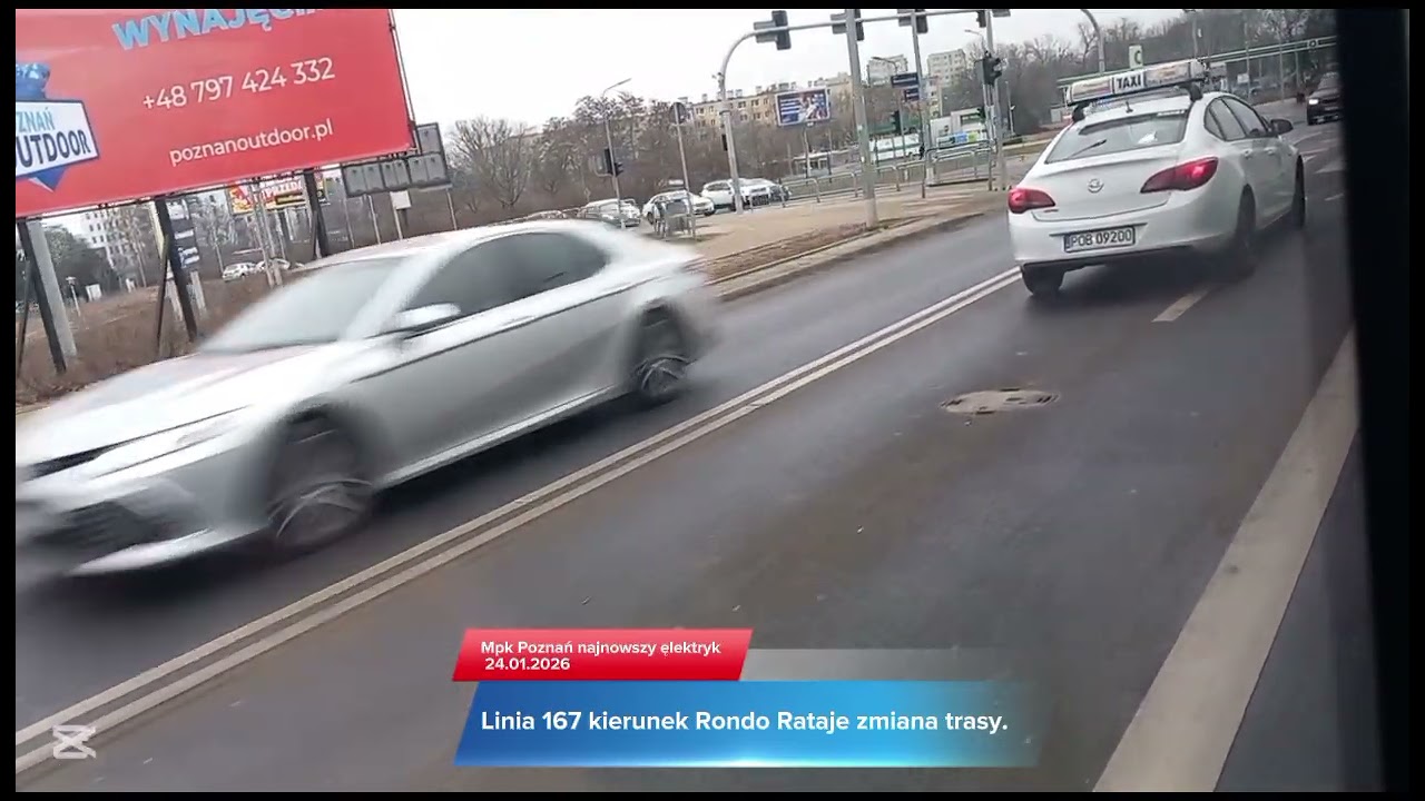 Linia 167 kierunek Rondo Rataje 24.01.2026