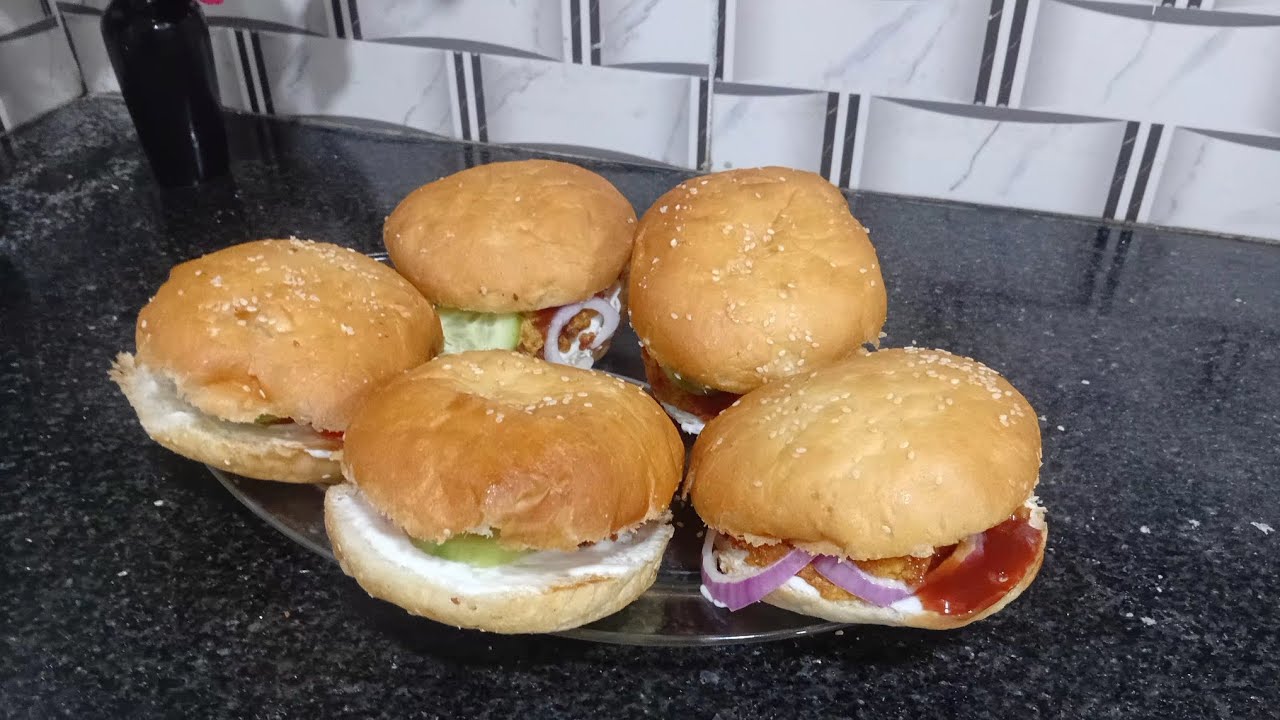 #chicken shami kabab burger