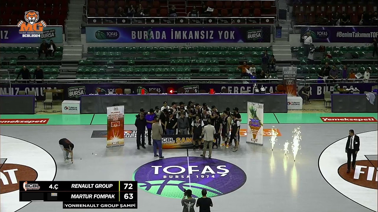 BURSA ŞİRKETLER BASKETBOL LİGİ  2024 FİNAL 2. MAÇ RENAULT GROUP - MARTUR FOMPAK İNTERNATİONAL