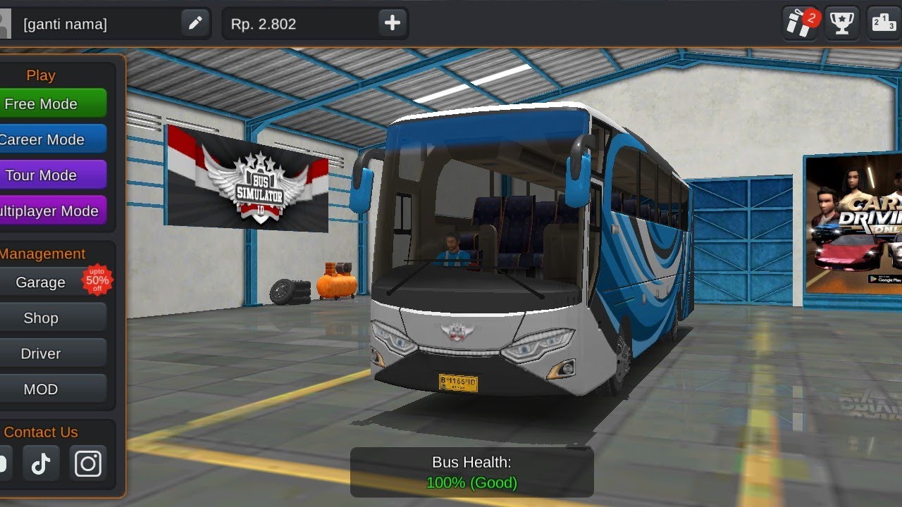 Bus simulater ID | Best quality game | Mobile game play 