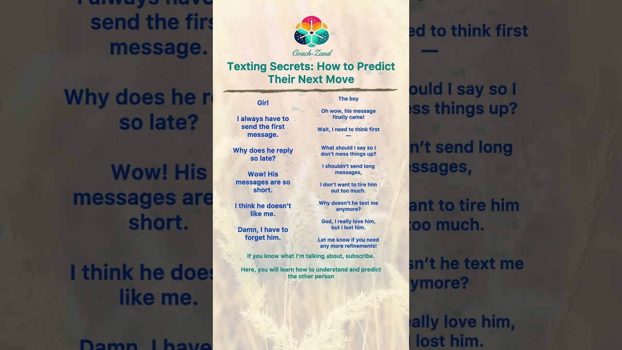 Texting Secrets: How to Predict Their Next Move.