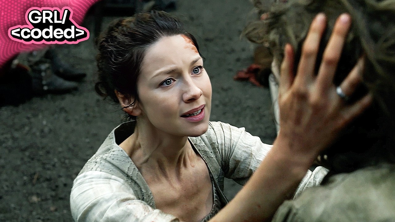 outlander (2016) - claire comforts a traumatized fergus after battle