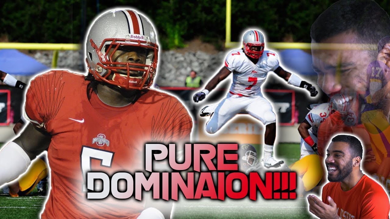 Jadeveon Clowney's High School Highlights Are TERRIFIYING!!! He Was Too Good!!! [Highlight Reaction]
