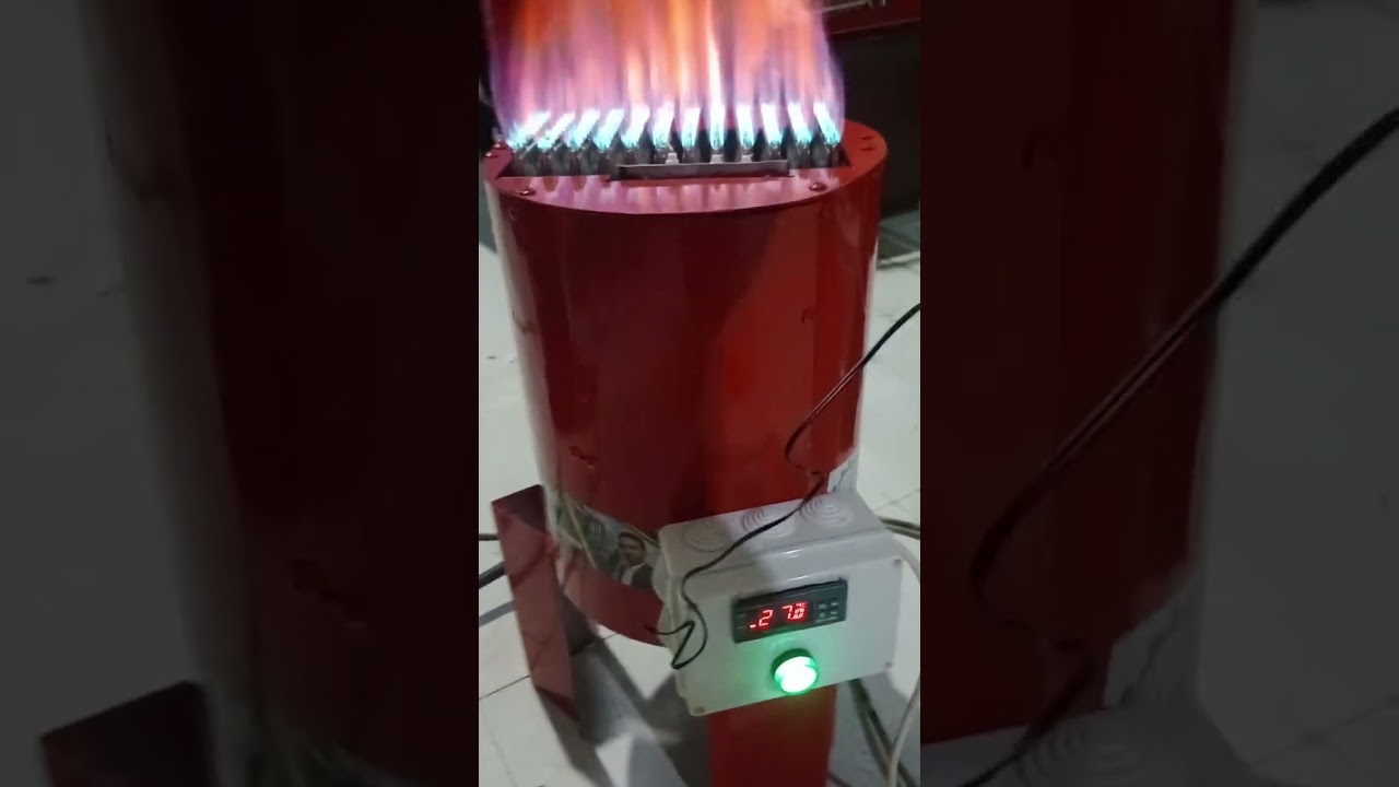 شعله الغاز الاتوماتك من تصميم وتصنيع شركة المالكي لمستلزمات المزارع ومعدات الدواجن