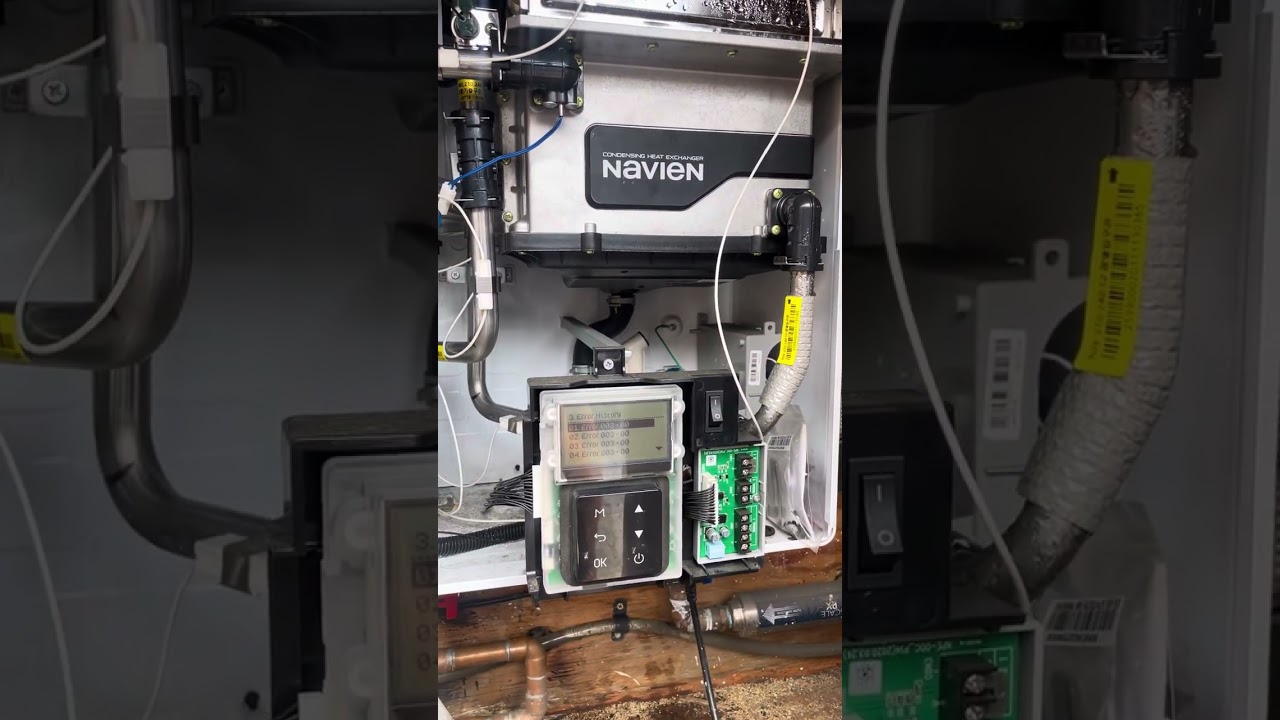 Navien talk less  water heather  error code e003