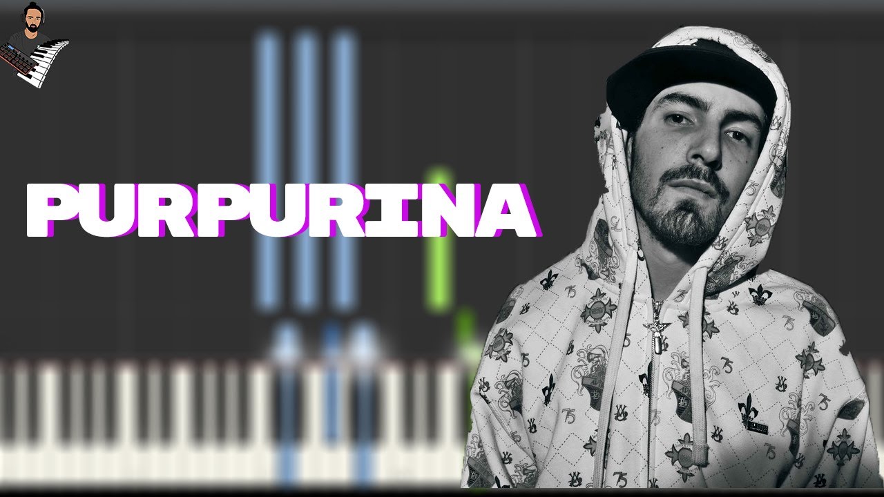 Purpurina - Alberto Gambino | Instrumental Piano Tutorial / Partitura / Karaoke / MIDI
