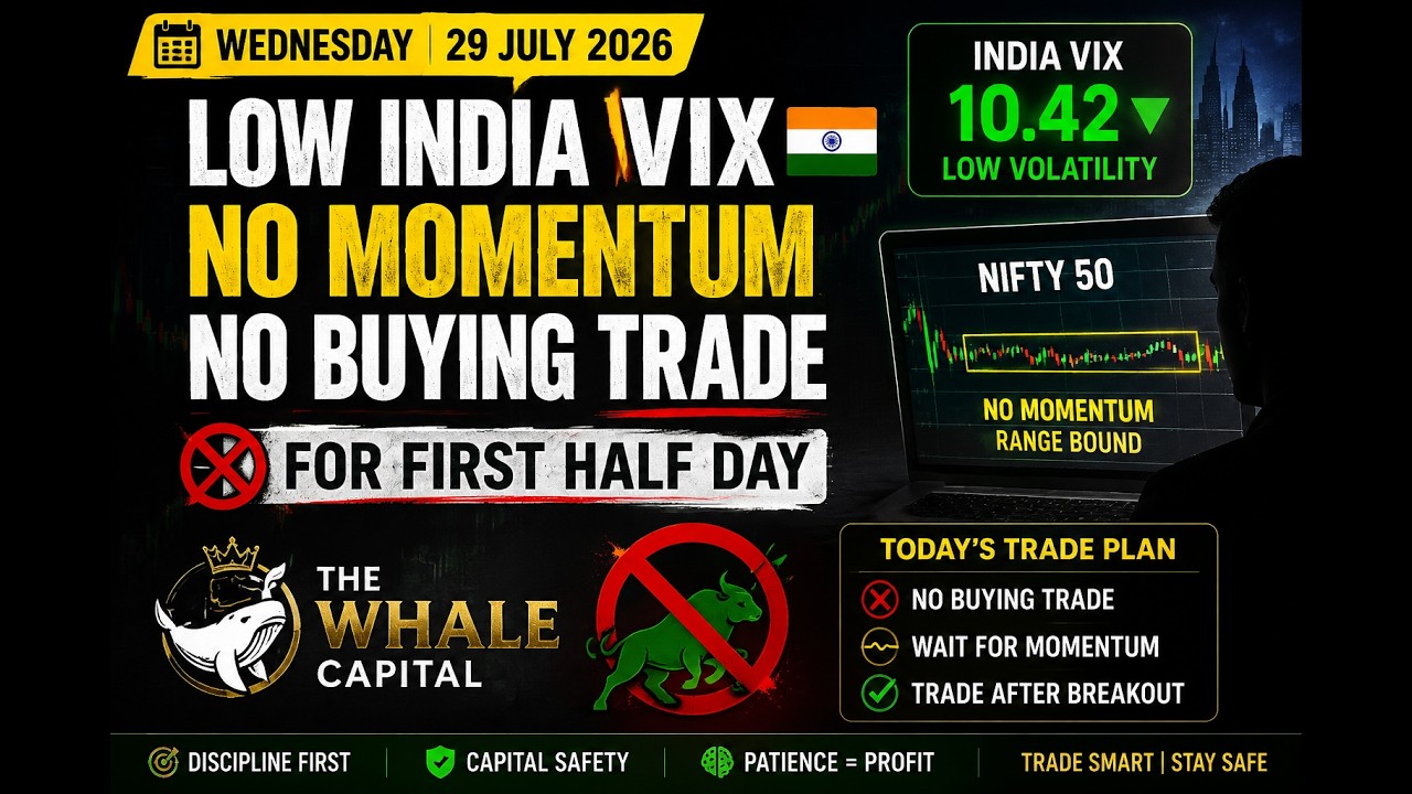 LOW VOLATILITY NO MOMENTUM IN OPTIONS PREMIUM DUE TO LOW INDIA VIX